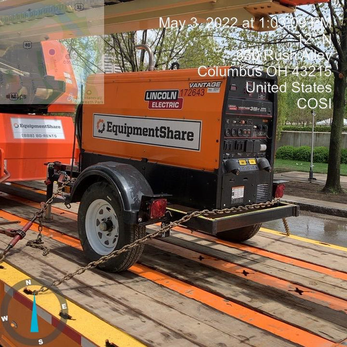 2021 Lincoln Electric Vantage 322 Vantage 322 Ready Pak 3 w/ Decals, ORANGE (includes trailer, cable rack, fender light kit) NO Telematics