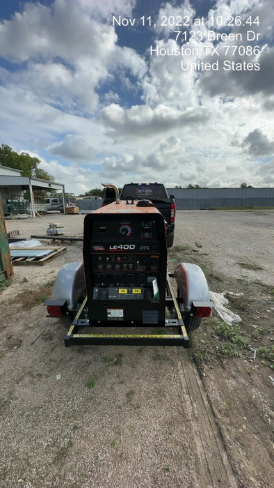 2022 Lincoln Electric LE400 Kubota V1505, Trlr, Cable Rack, Light Kit, ES Decals, T3