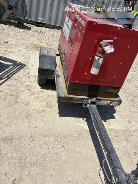 2022 Shindaiwa DGW400MDL Kubota D902 Engine, 23 HP, Dual Op Welder, Wire, Arc, Droop Stick, Tig, and CC Stick Functionality, Simulphase, 3 Phase and 1 Phase Gen Output, Single Axle NB Trlr, Slr Trckl Chrg 12V 12W, Fire Ext