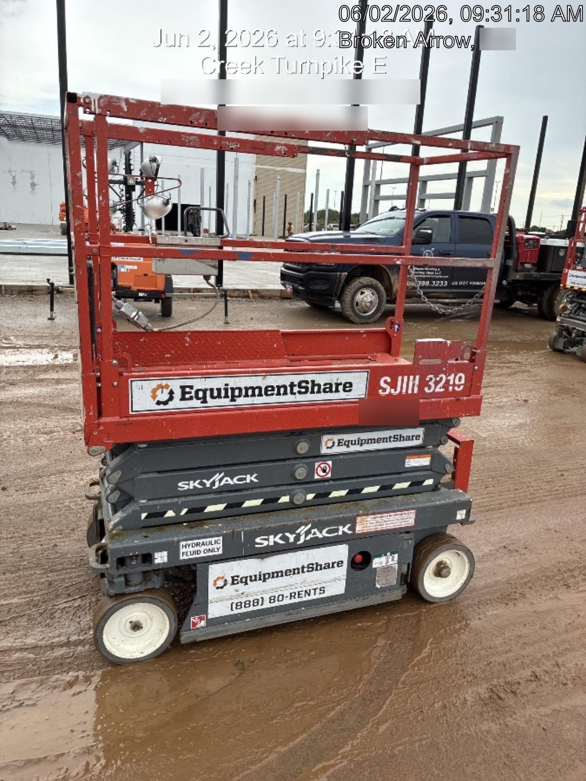 2019 Skyjack SJIII-3219 Standard Options, Trojan Batteries