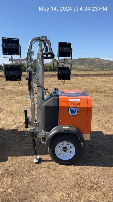 2024 Wanco WLTT-4MM4K Diesel, Deep Sea Controller, Shore Power Plug, Auto Start, (4) 350W LED Floodlights, 4kW Generator, 60 Gal Fuel Tank, 2" Ball, T3