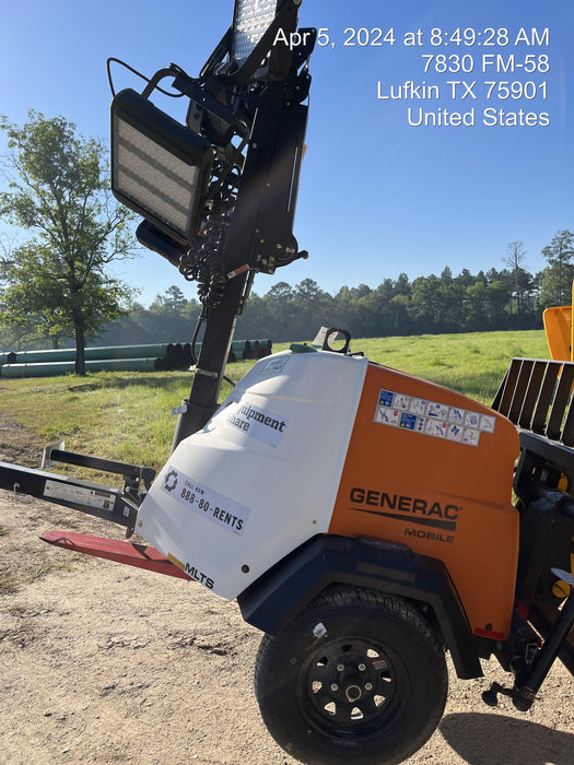 2023 Generac MLT2 Diesel, Flex Switch 120V Input, Powerzone Controller, 
(4) 320W LED Lights, 4kW Generator, 39.9 Gal Fuel Tank, 2" Ball, T3