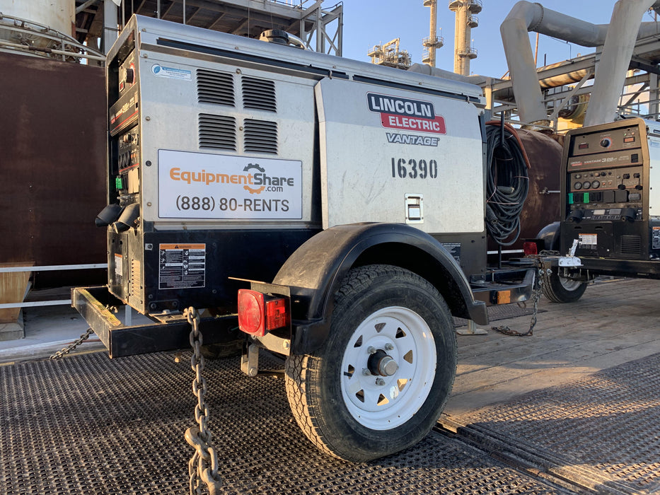 2018 Lincoln Electric Vantage 322 Lincoln Vantage 322 Welder Ready Pak 3 - Vantage 322, Trailer, Fender and light kit, Cable rack