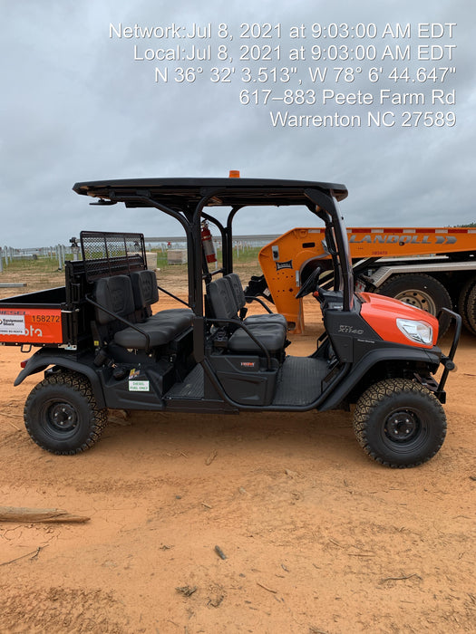 2021 Kubota RTV-X1140W-H Plastic Canopy, Windshield Acrylic Clear, LED Strobe Light, Wire Harness Kit, Back up Alarm