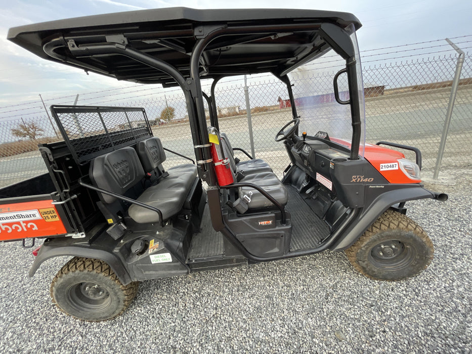 2022 Kubota RTV-X1140W-H Plastic Canopy, Windshield Acrylic Clear, LED Strobe Light, Wire Harness Kit, Back up Alarm