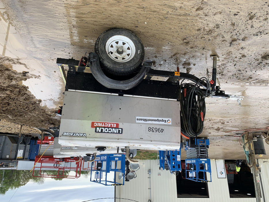 2019 Lincoln Electric Vantage 322 Ready-Pak 3, Two Wheel Trailer, Fender and Light Kit, Cable Rack