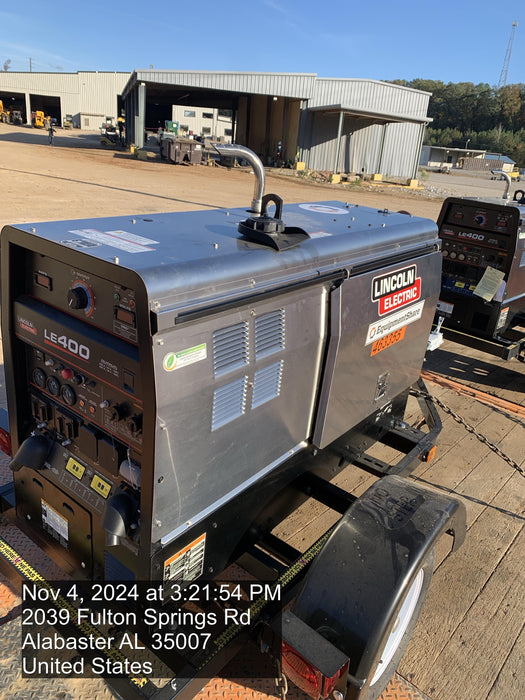 2024 Lincoln Electric LE400 Kubota V1505, Trlr, Cable Rack, Light Kit, ES Decals, T3