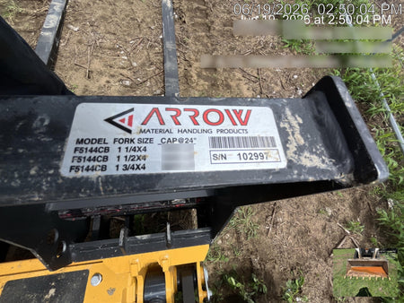 2026 ARROW MATERIAL HANDLING 72" Pallet Forks - Arrow