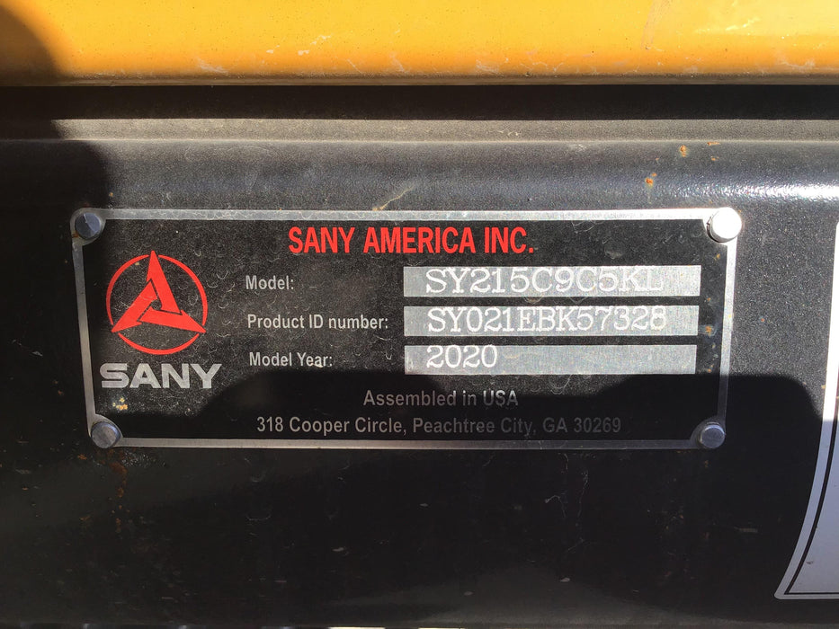 2020 SANY SY215