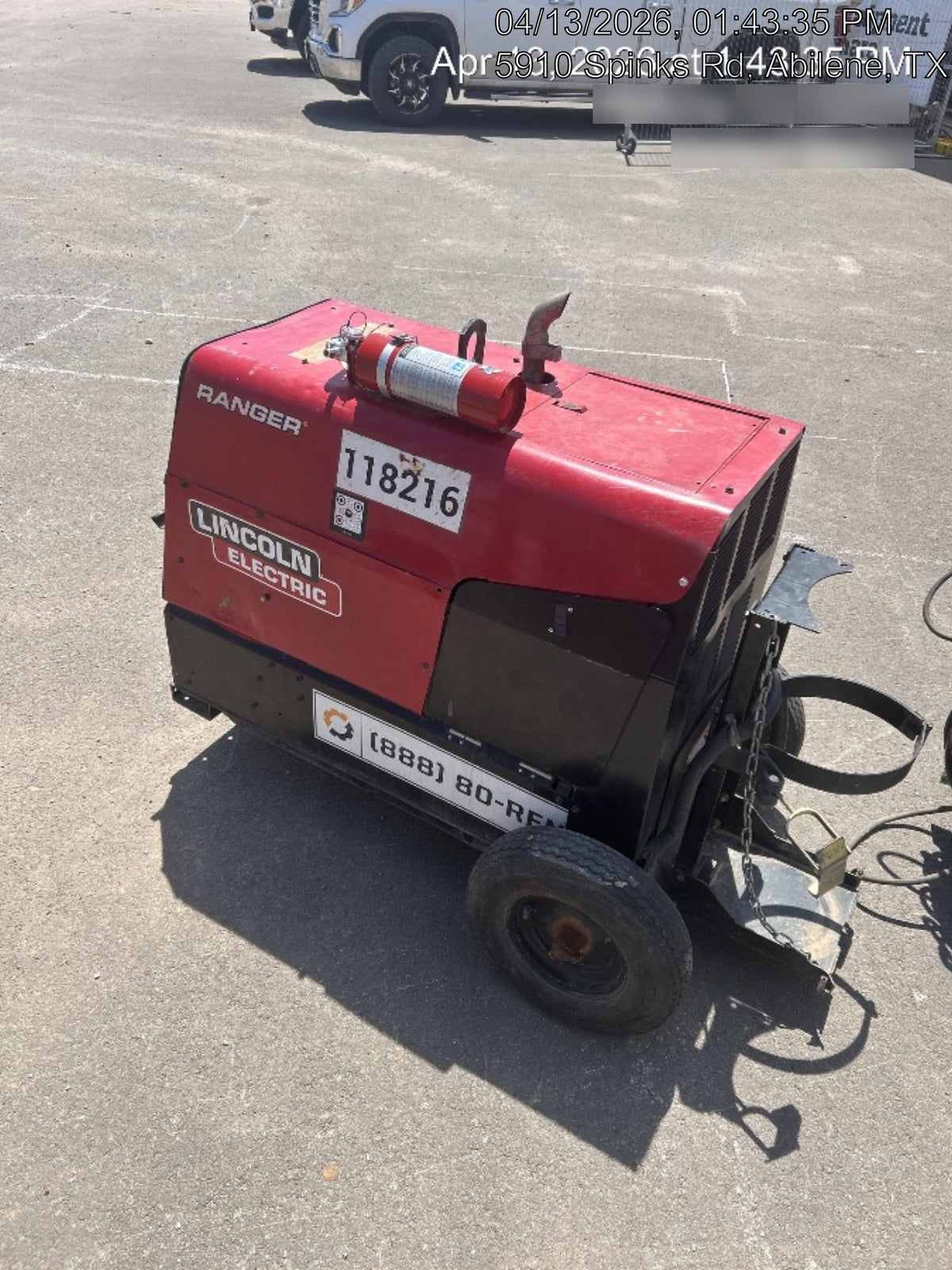 2020 Lincoln Electric Ranger 305 LPG Kohler Engine, One-Pak