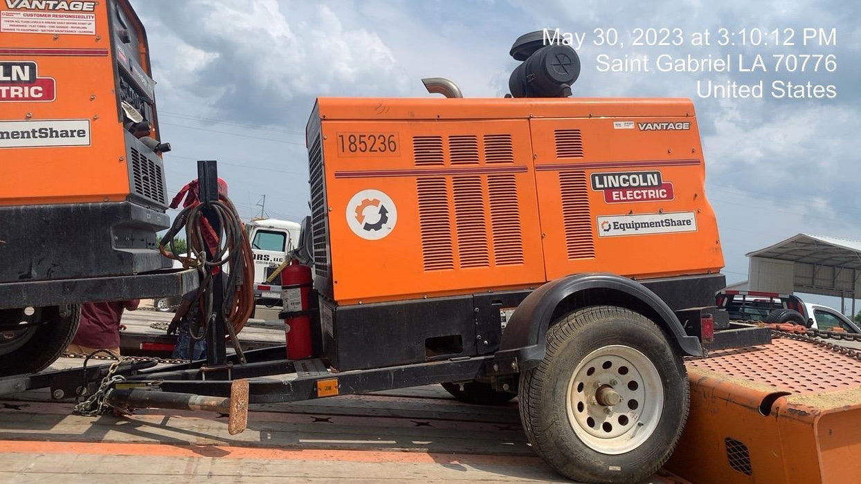 2021 Lincoln Electric Vantage 549X Ready Pak 3, ORANGE (includes trailer, cable rack, fender light kit)