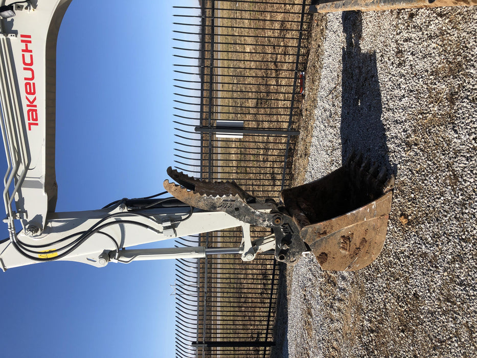 2019 Takeuchi TB290 Cab, AC, Rubber Tracks, Dozer Blade, Travel Alarm, Control Pattern Change Valve, Auxiliary Hydraulics w/18" Quick Coupler Bucket with teeth, 6.2 cu. ft. capacity/24" Quick Coupler Bucket with teeth, 8.6 cu. ft. capacity/36" Quick Coupler Bucket with teeth, 13.4 cu. ft. capacity, Quick Coupler, Hydraulic Thumb Installed