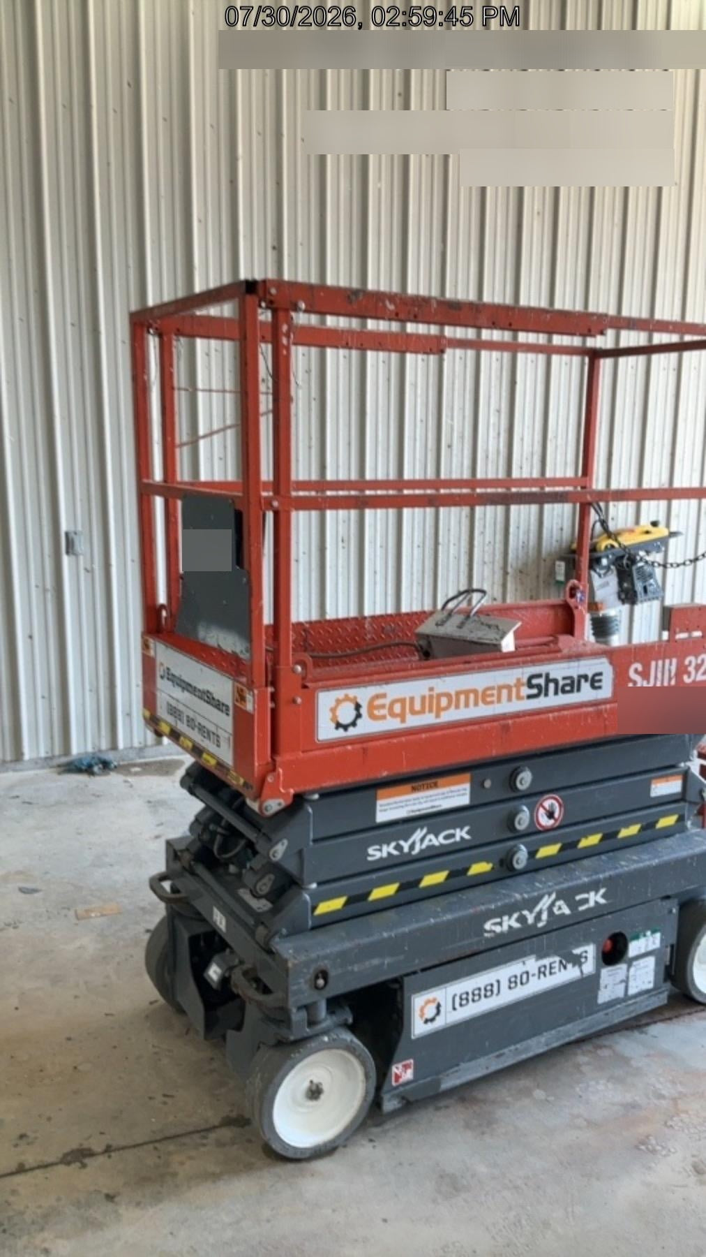 2019 Skyjack SJIII-3219 Standard Options
