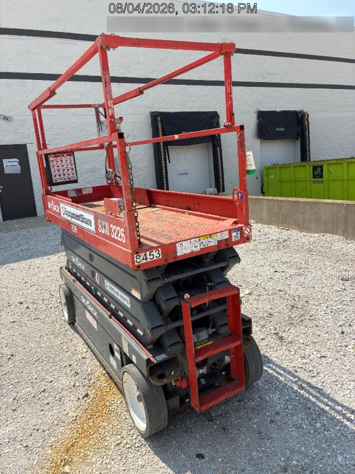 2018 Skyjack SJIII-3226 Skyjack SJIII3226 Scissor Lift w/Trojan Batteries