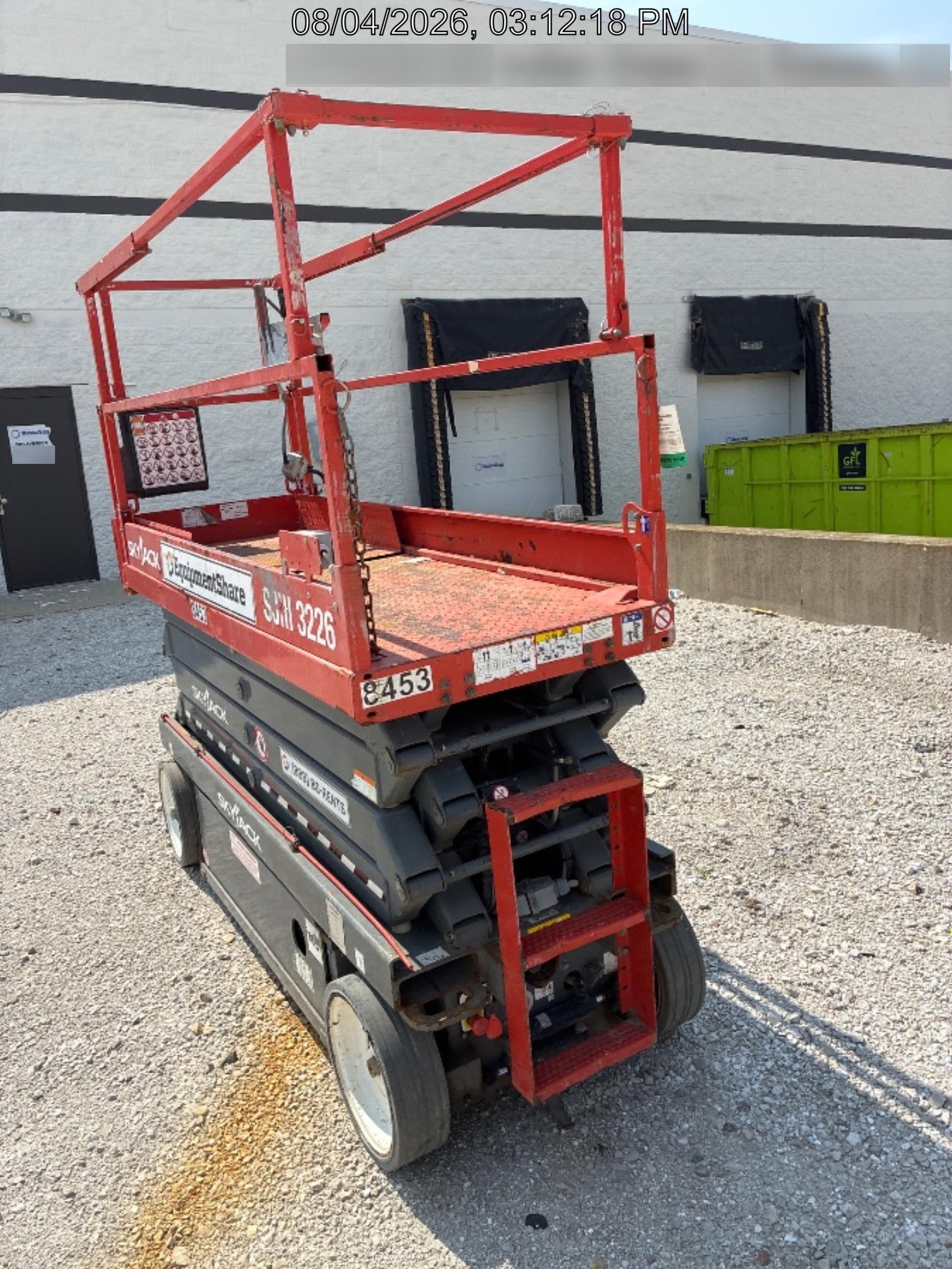 2018 Skyjack SJIII-3226 Skyjack SJIII3226 Scissor Lift w/Trojan Batteries