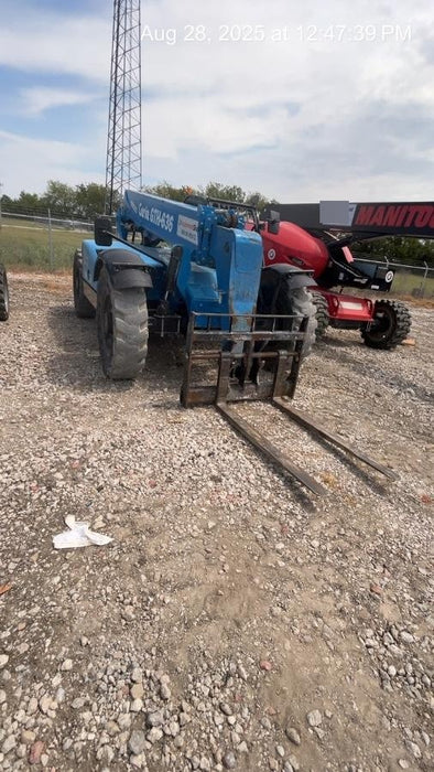 2018 Genie GTH-636 Genie GTH-636 w/Open ROPS, Work Lights, Solid Tires, RH Cab Mesh, Beacon, 48" Carriage and Forks
