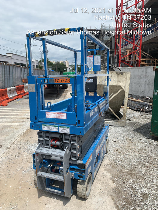 2020 Genie GS-1930 Solid Non Marking Tires, Beacon, Folding rails with half height swing gate