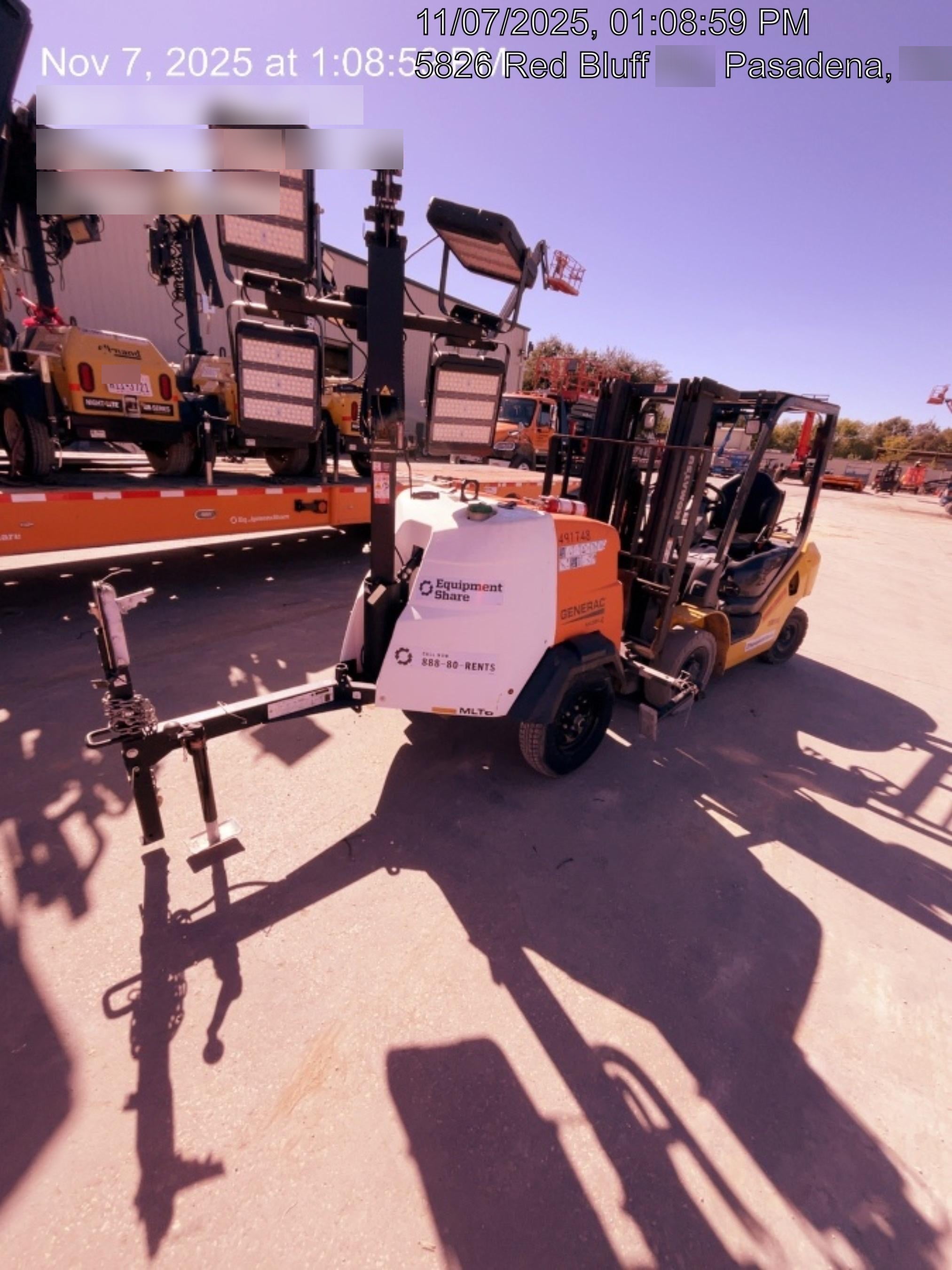 2025 Generac MLTS-4 Diesel, Mitsubishi L2E, 7.1 hp @1800 rpm, Flex Switch 120V Input, Powerzone Controller, (4) 320W LED Lights, 4kW Generator, 39.9 Gal Fuel Tank, 2" Ball, ES Decals