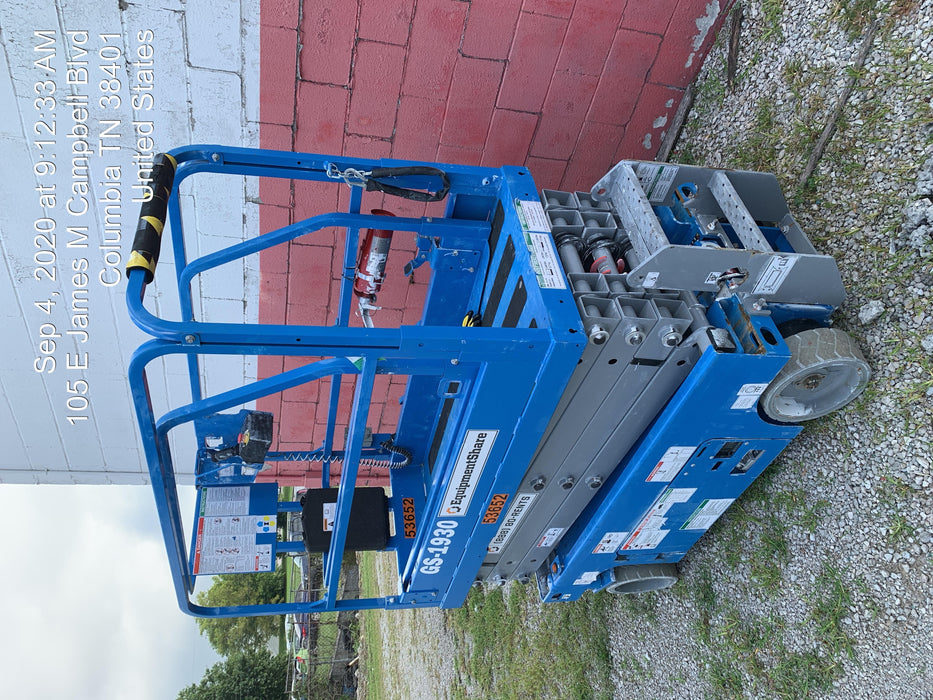 2020 Genie GS-1930 Solid Non Marking Tires, Beacon, Folding rails with half height swing gate