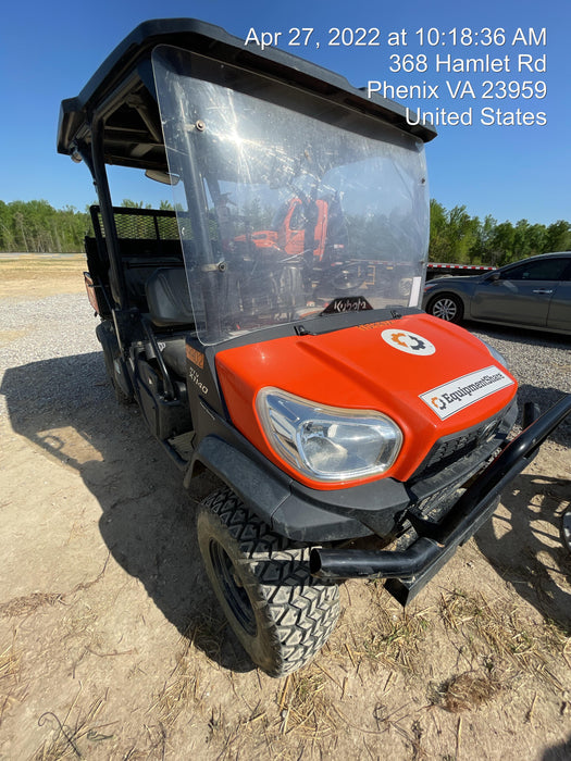 2021 Kubota RTV-X1140W-H Plastic Canopy, Windshield Acrylic Clear, LED Strobe Light, Wire Harness Kit, Back up Alarm