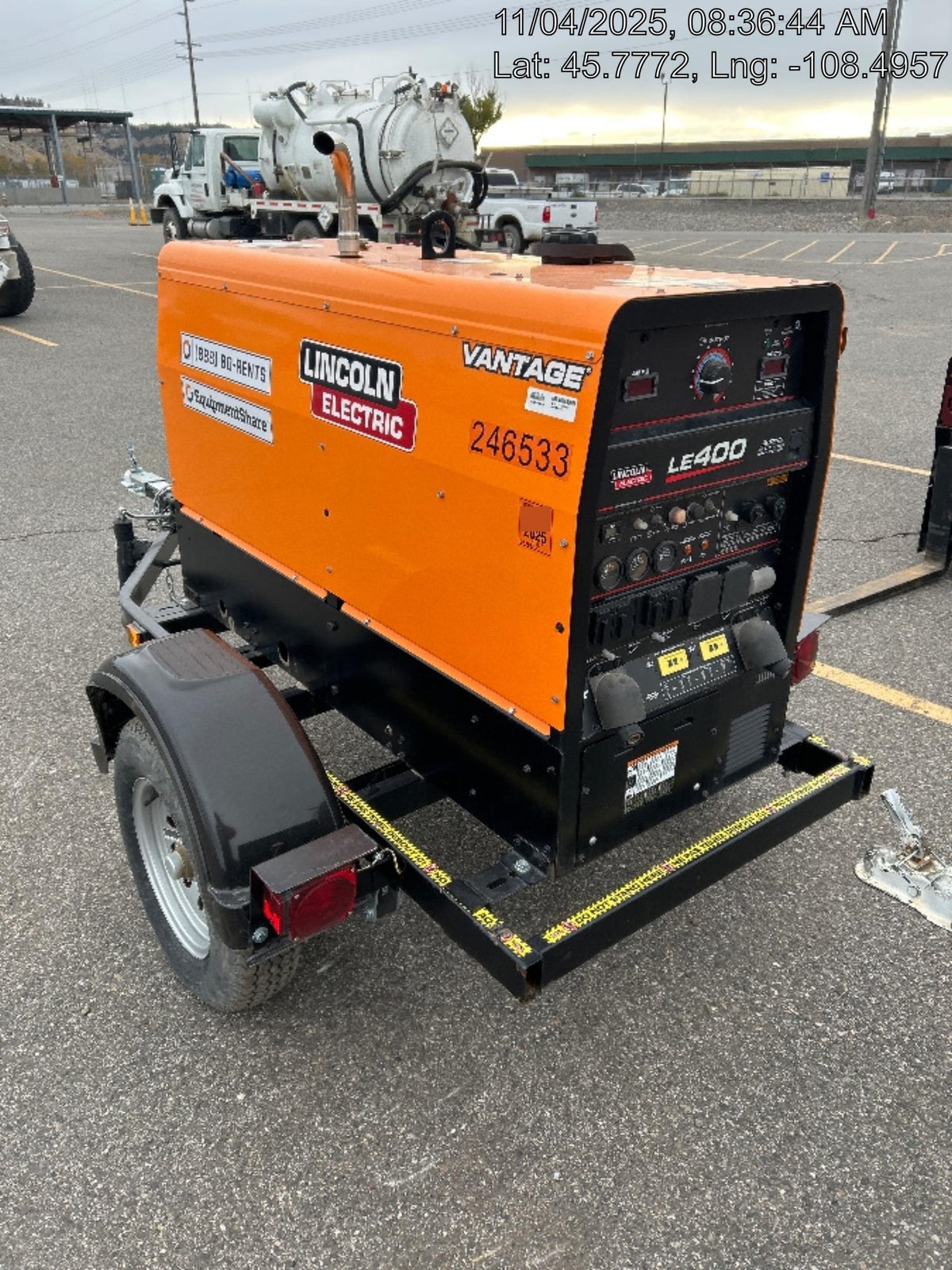 2022 Lincoln Electric LE400 Kubota V1505, Trlr, Cable Rack, Light Kit, ES Decals, T3