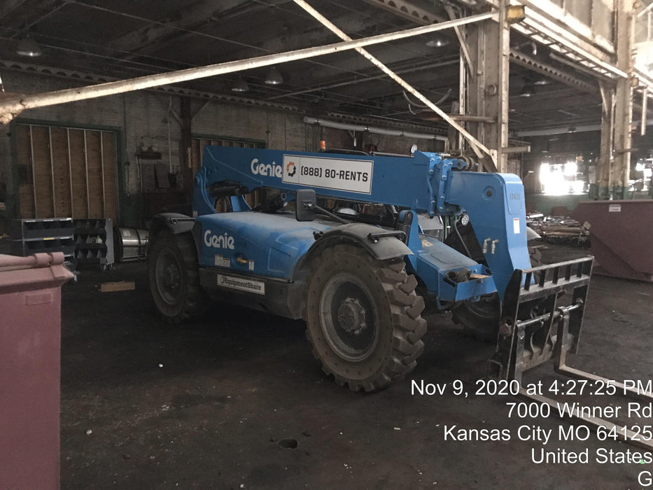 2018 Genie GTH-636 Genie GTH-636 w/Open ROPS, Solid Tires, beacon/work lights, 48" carriage/forks