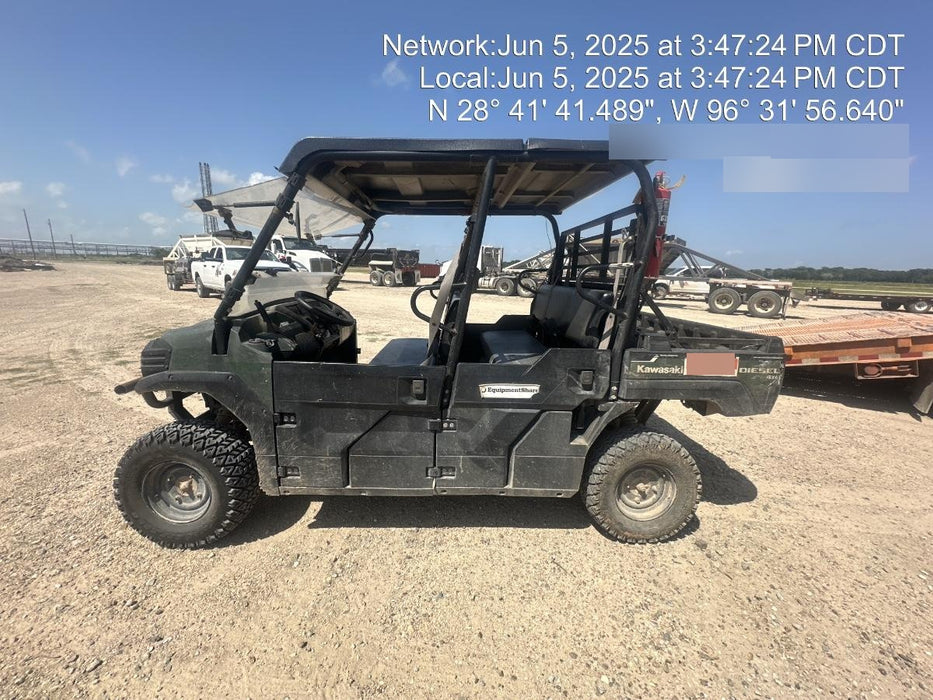 2018 Kawasaki Mule PRO-DXT Kawasaki Mule 4x4 Diesel UTV w/Hard Top, Windshield, Beacon, Backup Alarm, ES Keypad/Hardware Installed