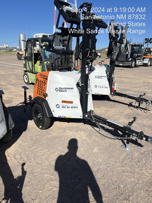 2024 Generac MLT2 Diesel, Flex Switch 120V Input, Powerzone Controller, 
(4) 320W LED Lights, 4kW Generator, 39.9 Gal Fuel Tank, 2" Ball, T3