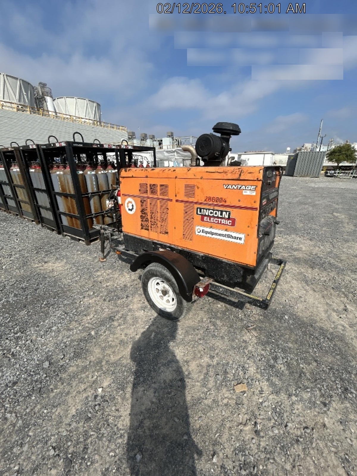 2022 Lincoln Electric Vantage 549X Crosslink Technology, Trailer Mounted, ES Decals, T3