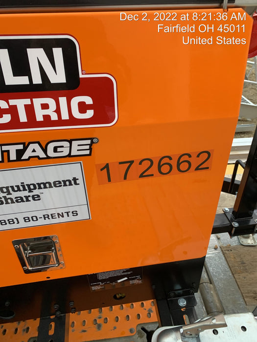 2021 Lincoln Electric Vantage 322 Vantage 322 Ready Pak 3 w/ Decals, ORANGE (includes trailer, cable rack, fender light kit) NO Telematics