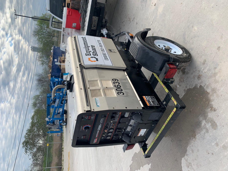 2019 Lincoln Electric Vantage 322 Welder Ready-Pak 3, Two wheel trailer, Fender and Light kit, Cable Rack