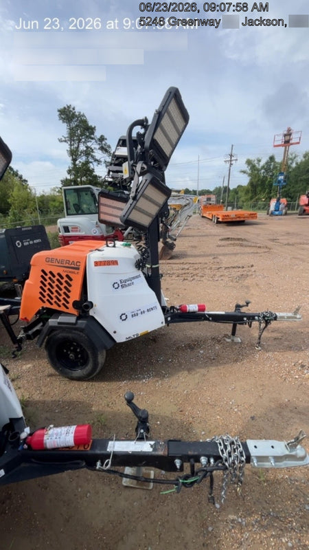 2023 Generac MLT2 Diesel, Flex Switch 120V Input, Powerzone Controller, 
(4) 320W LED Lights, 4kW Generator, 39.9 Gal Fuel Tank, 2" Ball, T3