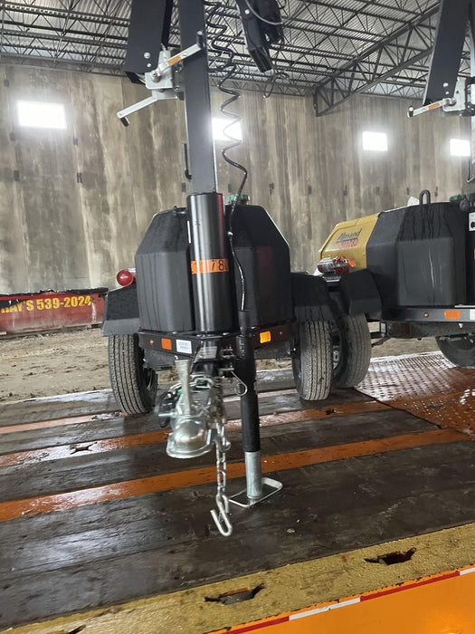 2022 Allmand NLV3GR (4) LED Light Fixture 350W, 23' Vertical Mast, 3kW Prime, Towable, Deep Sea L401, Leveling Jacks, Yanmar T4F 5.8hp