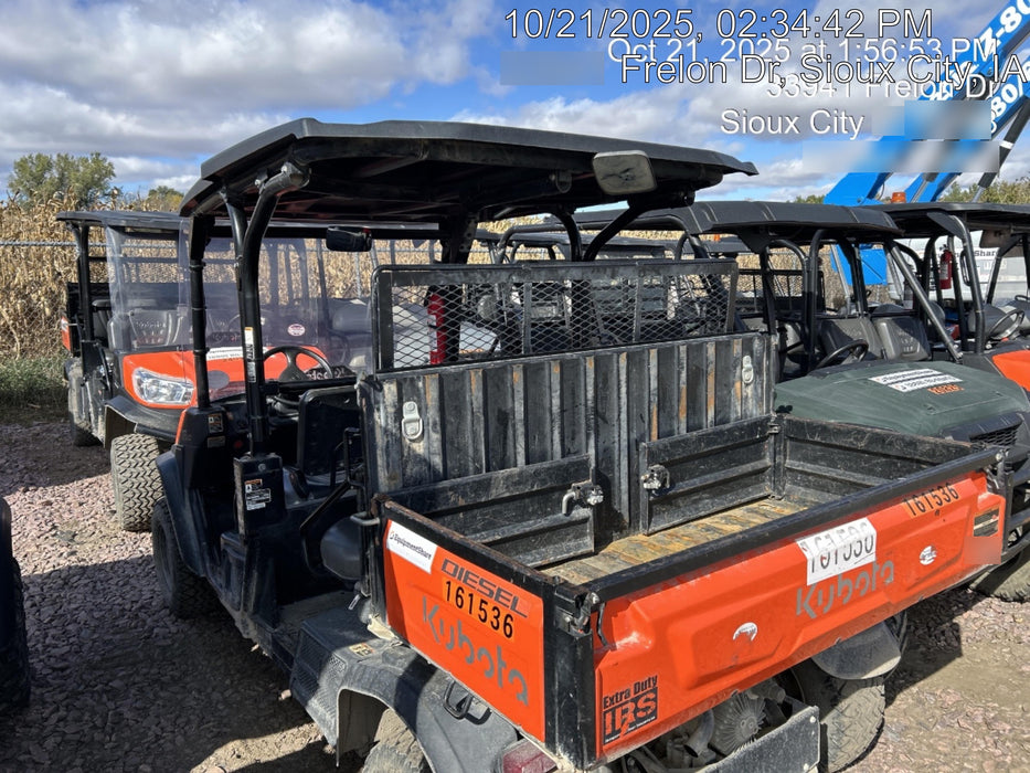 2021 Kubota RTV-X1140W-H Plastic Canopy, Windshield Acrylic Clear, LED Strobe Light, Wire Harness Kit, Back up Alarm
