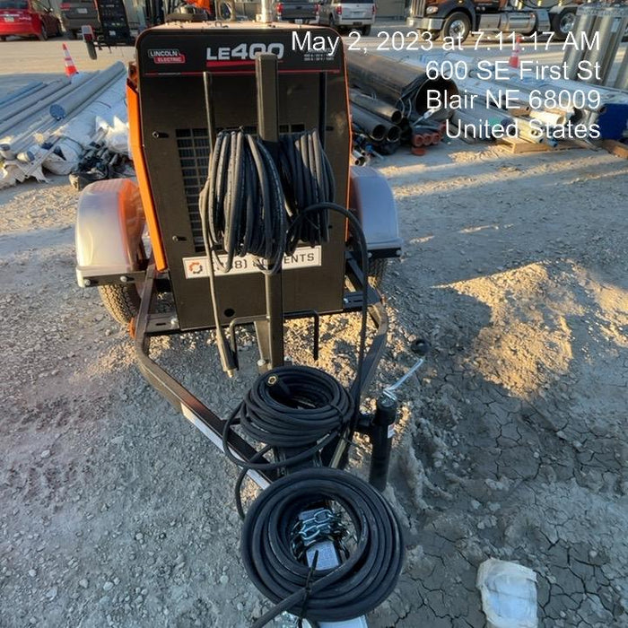2022 Lincoln Electric LE400 Kubota V1505, Trlr, Cable Rack, Light Kit, ES Decals, T3