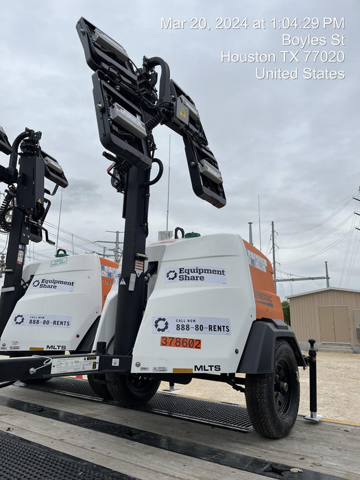 2023 Generac MLT2 Diesel, Flex Switch 120V Input, Powerzone Controller, 
(4) 320W LED Lights, 4kW Generator, 39.9 Gal Fuel Tank, 2" Ball, T3