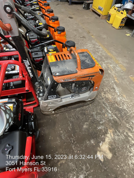 2023 Multiquip MVH158 Honda GX200, 17" Plate, Gas