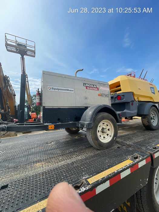 2019 Lincoln Electric Vantage 322 Ready-Pak 3, Two Wheel Trailer, Fender and Light Kit, Cable Rack