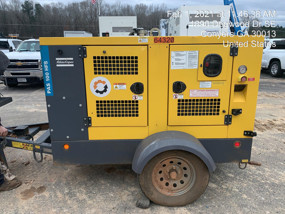 2020 ATLAS COPCO PAS 100 HF CS Enclosed