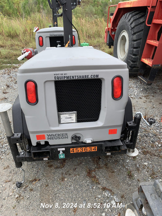 2024 Wacker Neuson LTT4 Diesel, Kohler KDW702, Deep Sea Controller, Auto Start, LED 320W, Bypass Outlet, T3