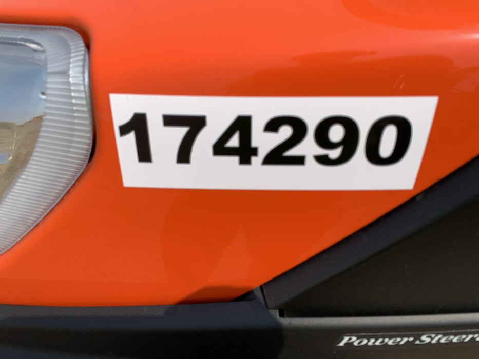 2021 Kubota RTV-X1140W-H Plastic Canopy, Windshield Acrylic Clear, LED Strobe Light, Wire Harness Kit, Back up Alarm