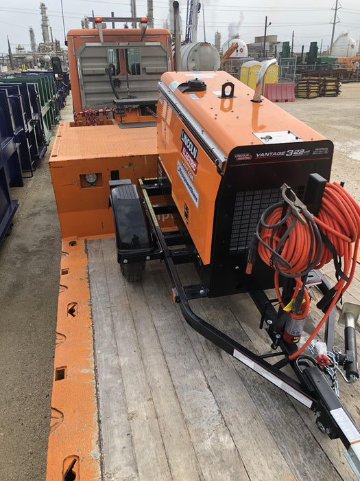 2021 Lincoln Electric Vantage 322 Vantage 322 Ready Pak 3 w/ Decals, ORANGE (includes trailer, cable rack, fender light kit) NO Telematics