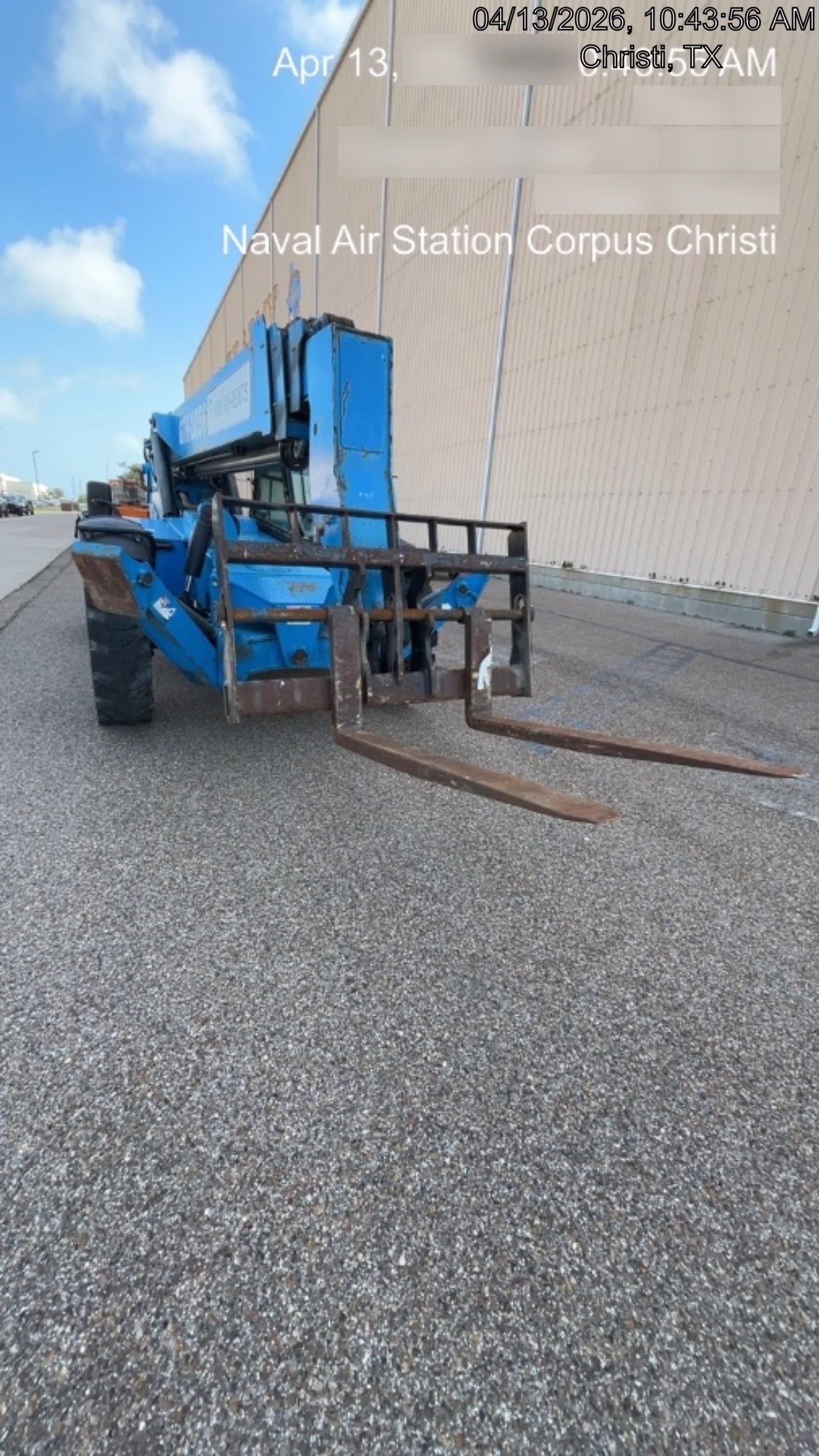 2019 Genie GTH-1056 Cab/Heat/AC, Solid RT Tires, LED Work Lights, Beacon 60" QA Carriage, 60" Forks