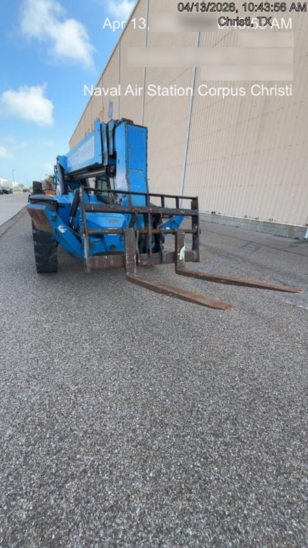 2019 Genie GTH-1056 Cab/Heat/AC, Solid RT Tires, LED Work Lights, Beacon 60" QA Carriage, 60" Forks