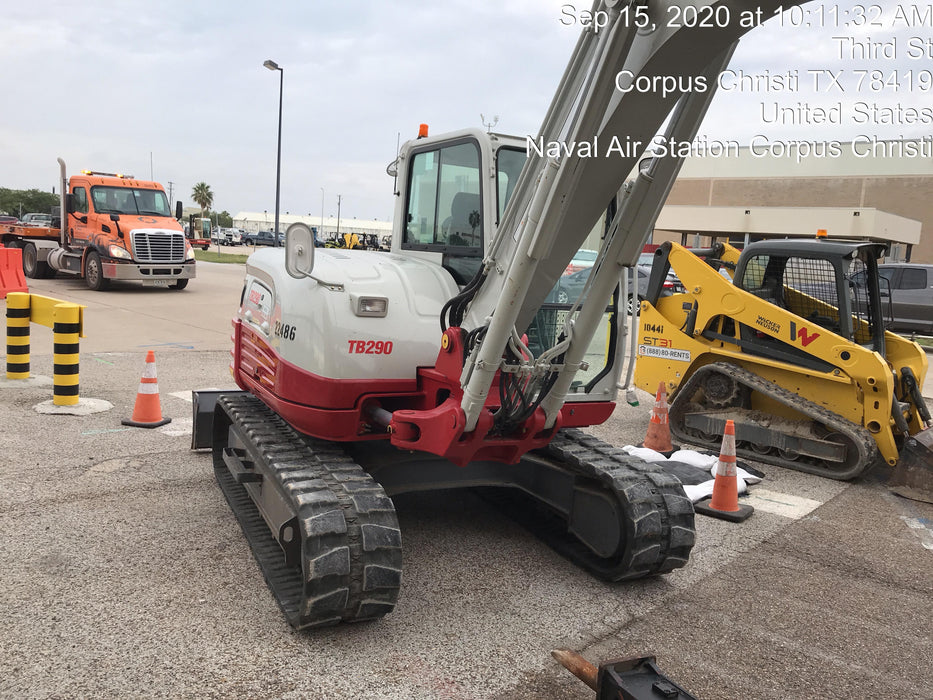 2019 Takeuchi TB290 Takeuchi TB290 Cab/Heat/AC w/Rubber Tracks, Auxiliary Hydraulics, Dozer Blade, Manual QC