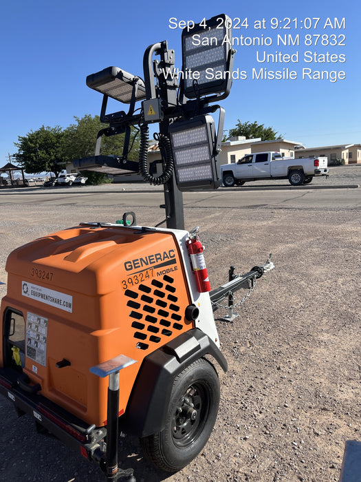 2024 Generac MLT2 Diesel, Flex Switch 120V Input, Powerzone Controller, 
(4) 320W LED Lights, 4kW Generator, 39.9 Gal Fuel Tank, 2" Ball, T3