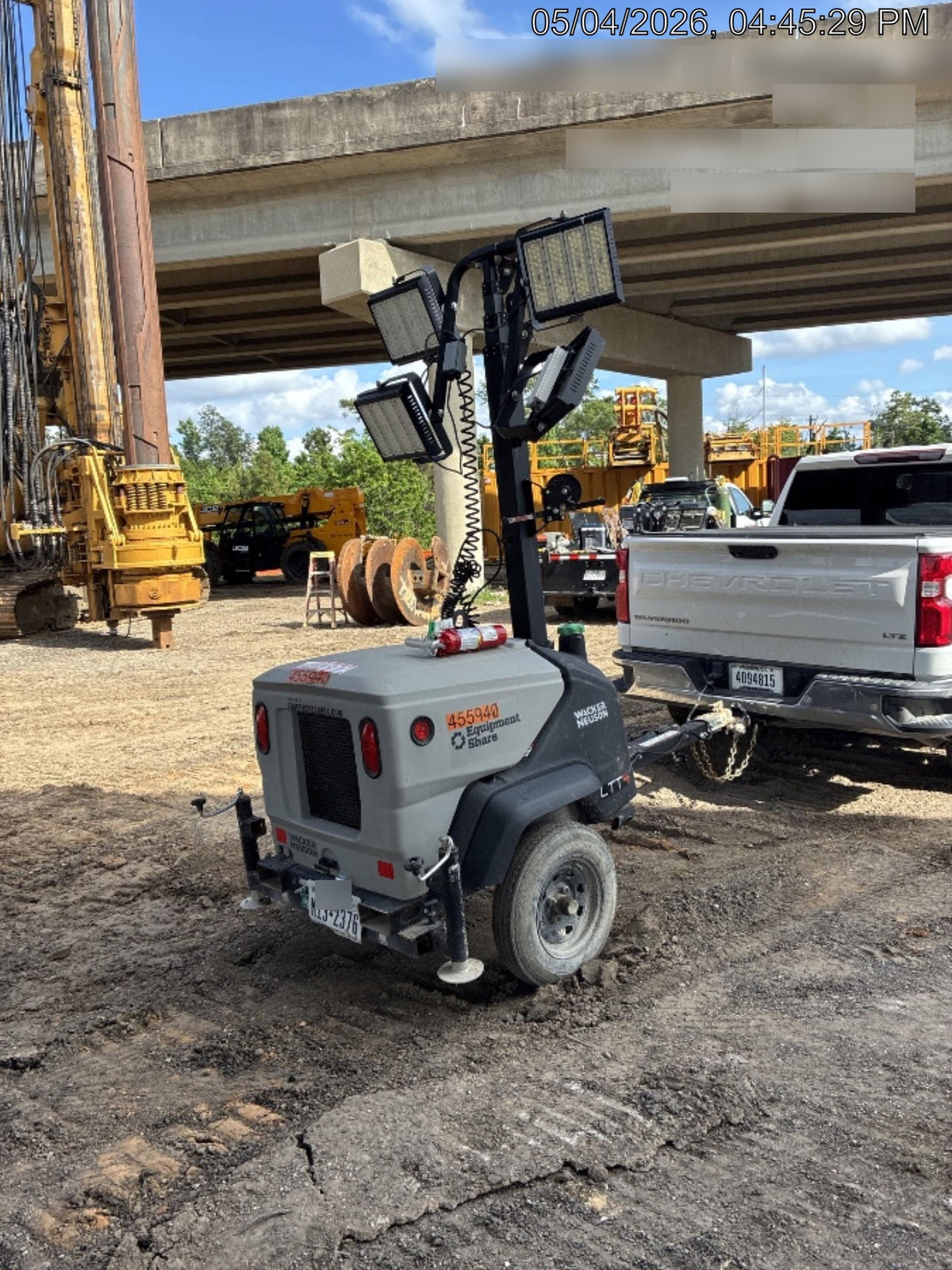 2024 Wacker Neuson LTT4 Diesel, Kohler KDW702, Deep Sea Controller, Auto Start, LED 320W, Bypass Outlet, T3