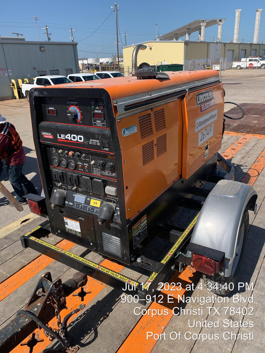 2022 Lincoln Electric LE400 Kubota V1505, Trlr, Cable Rack, Light Kit, ES Decals, T3