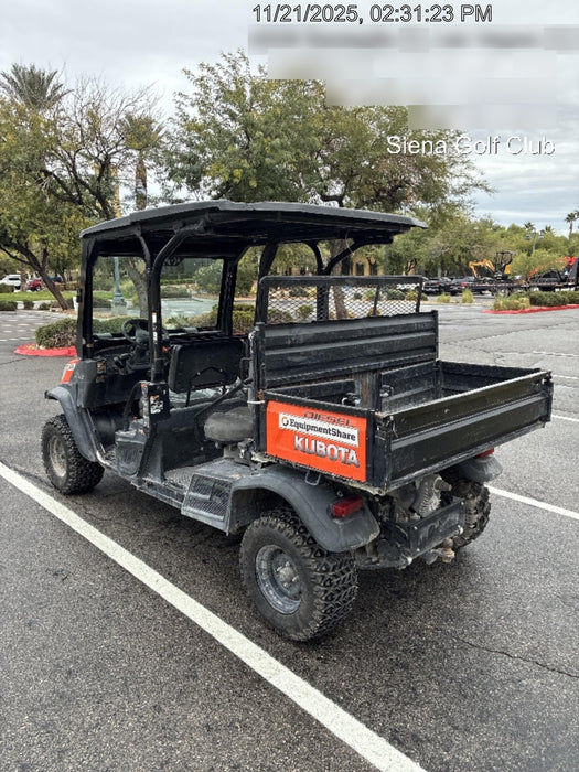 2019 Kubota RTV-X1140W-H 4wd Utility Cart, LED Strobe, Windshield Tempered Glass, Plastic Canopy, Wire Harness Kit, Backup Alarm