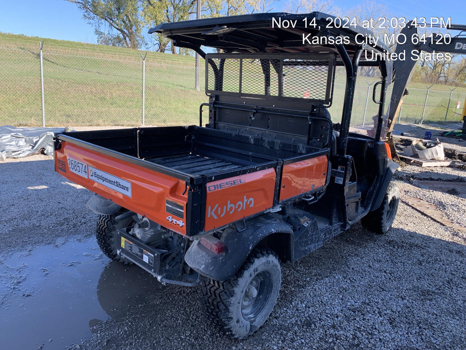 2022 Kubota RTV-X1140W-H Plastic Canopy, Windshield Acrylic Clear, LED Strobe Light, Wire Harness Kit, Back up Alarm